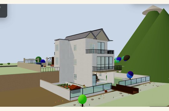 Villa 3D 漫游模型